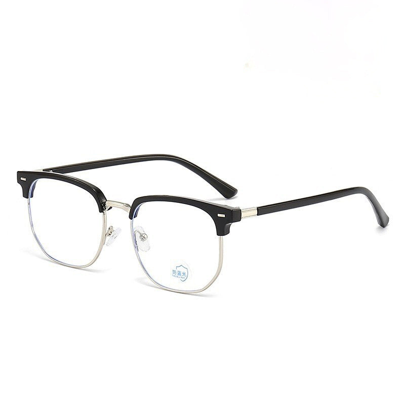 Men's Semi-frame Blue-light-blocking Glasses