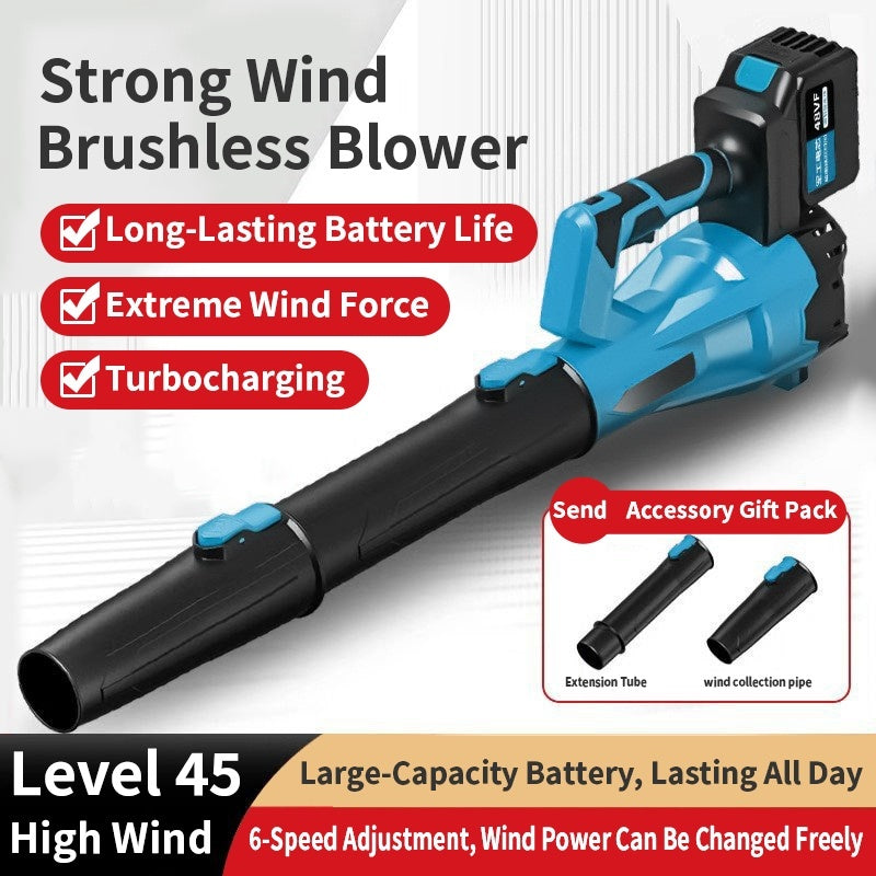 Cordless 6 Speed Mode Leaf Blowers With 2 X Batteries And Charger For Patio Cleaning, Lawn Care, Blowing Leaves
