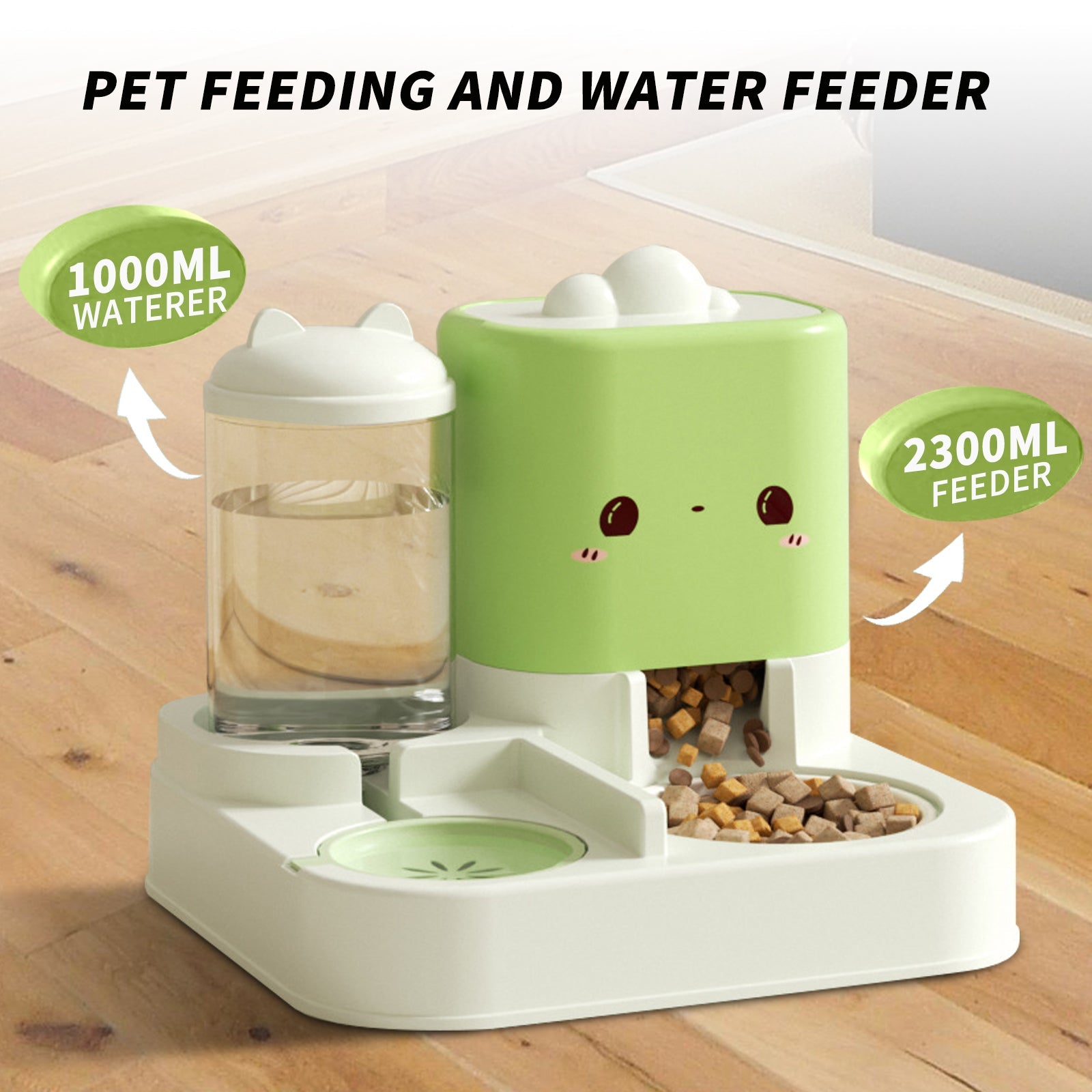 1 Piece Cartoon Cloud Cat Ear Feeding And Water Feeding Integrated Cat And Dog Universal Pet Essential Item For Home And Travel - VibraStore