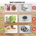 1 Piece Cartoon Cloud Cat Ear Feeding And Water Feeding Integrated Cat And Dog Universal Pet Essential Item For Home And Travel - VibraStore