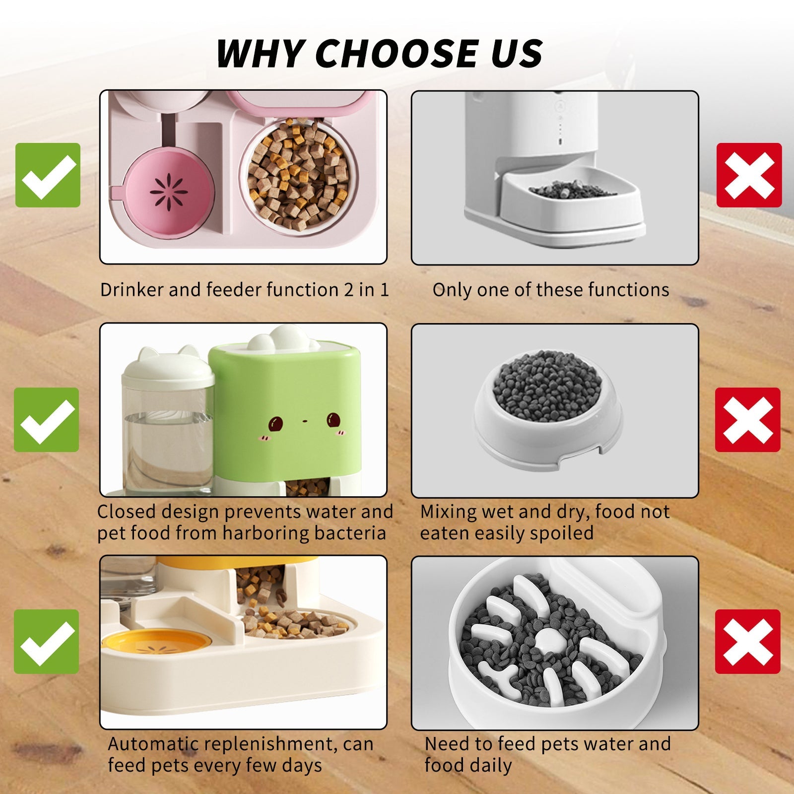 1 Piece Cartoon Cloud Cat Ear Feeding And Water Feeding Integrated Cat And Dog Universal Pet Essential Item For Home And Travel - VibraStore