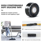 1 Roll 1.5M/3.0M Self Fusing Silicone Tape, Waterproof, Insulating for Leak - Proof Sealing and Repair for Plumbing, Electrical - VibraStore