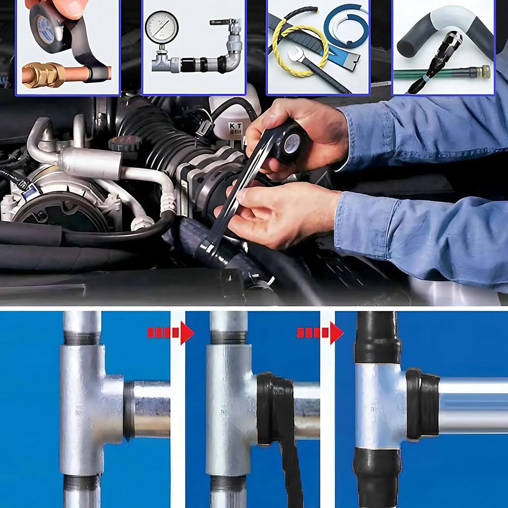 1 Roll 1.5M/3.0M Self Fusing Silicone Tape, Waterproof, Insulating for Leak - Proof Sealing and Repair for Plumbing, Electrical - VibraStore