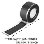 1 Roll 1.5M/3.0M Self Fusing Silicone Tape, Waterproof, Insulating for Leak - Proof Sealing and Repair for Plumbing, Electrical - VibraStore