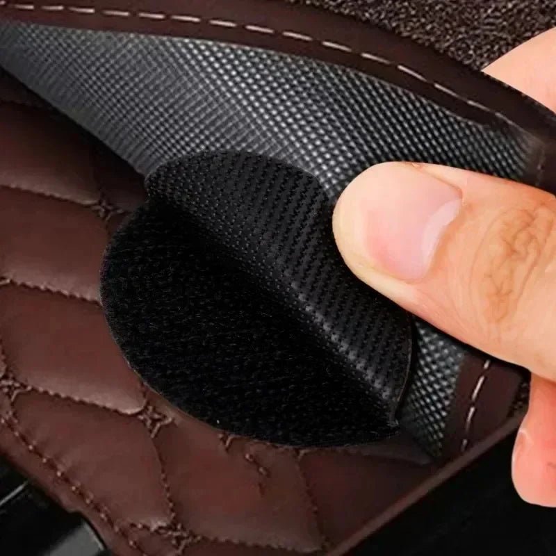 10 - 50pairs Carpet Mat Fixing Stickers Universal Car Foot Pad Invisible Non Slip Tape Nylon Magic Tape Auto Traceless Adhesive - VibraStore