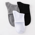 10 pares de calcetines de algodón a media pantorrilla para hombre para todas las estaciones, color sólido y versátiles - VibraStore