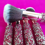 10 In 1  Diamond Inlaid Handmade Custom Makeup Brush