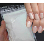 10g 0,2mm brillo blanco Arco Iris brillo de uñas en polvo holográfico brillante azúcar diamante caramelo abrigo polvo de uñas decoraciones artísticas - VibraStore