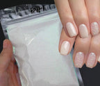 10g 0,2mm brillo blanco Arco Iris brillo de uñas en polvo holográfico brillante azúcar diamante caramelo abrigo polvo de uñas decoraciones artísticas - VibraStore