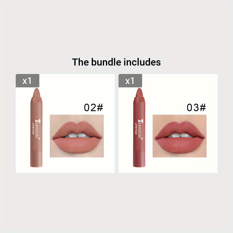 12 Colors Matte Moisturizing Lipstick Crayons - Vibrant Lipstick for Smooth, Long - Lasting, Waterproof Finish - Perfect Valentine's Day Gift for Her - VibraStore