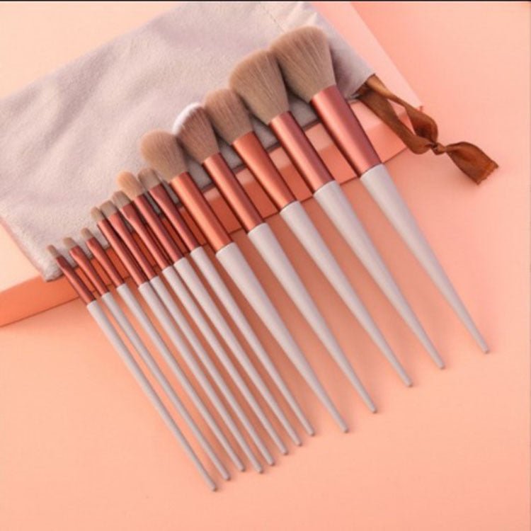 13Pcs Makeup Brush Set Make Up Concealer Brush Blush Powder Brush Eye Shadow Highlighter Foundation Brush Cosmetic Beauty Tools - VibraStore
