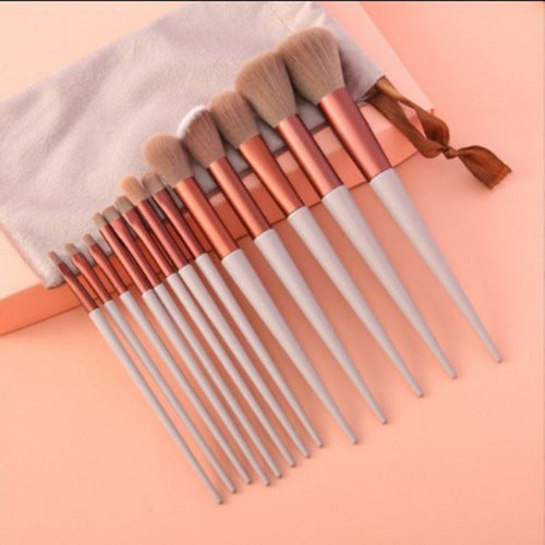13Pcs Makeup Brush Set Make Up Concealer Brush Blush Powder Brush Eye Shadow Highlighter Foundation Brush Cosmetic Beauty Tools - VibraStore