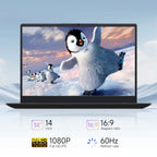 14 Inch Windows 11 Laptops New N4000 2.6Ghz 8GB RAM 512GB ROM Notbook Pc Computer Laptop - VibraStore