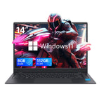 14 Inch Windows 11 Laptops New N4000 2.6Ghz 8GB RAM 512GB ROM Notbook Pc Computer Laptop - VibraStore