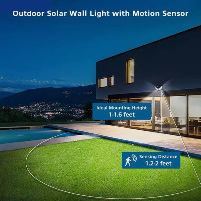 Solar Lights Outdoor Waterproof - Flood Lights With Motion Sensor, Courtyards, LED Solar Light For Streets, Courtyards,Parking Garages