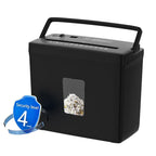 Paper Shredder For Home Use,5 Sheets Small Crosscut Paper Shredder,P-4 Security Level With 2.38-Gallon Basket, 4-Mode Design-Durable & Fast And Jam Proof For Home Office Utilization