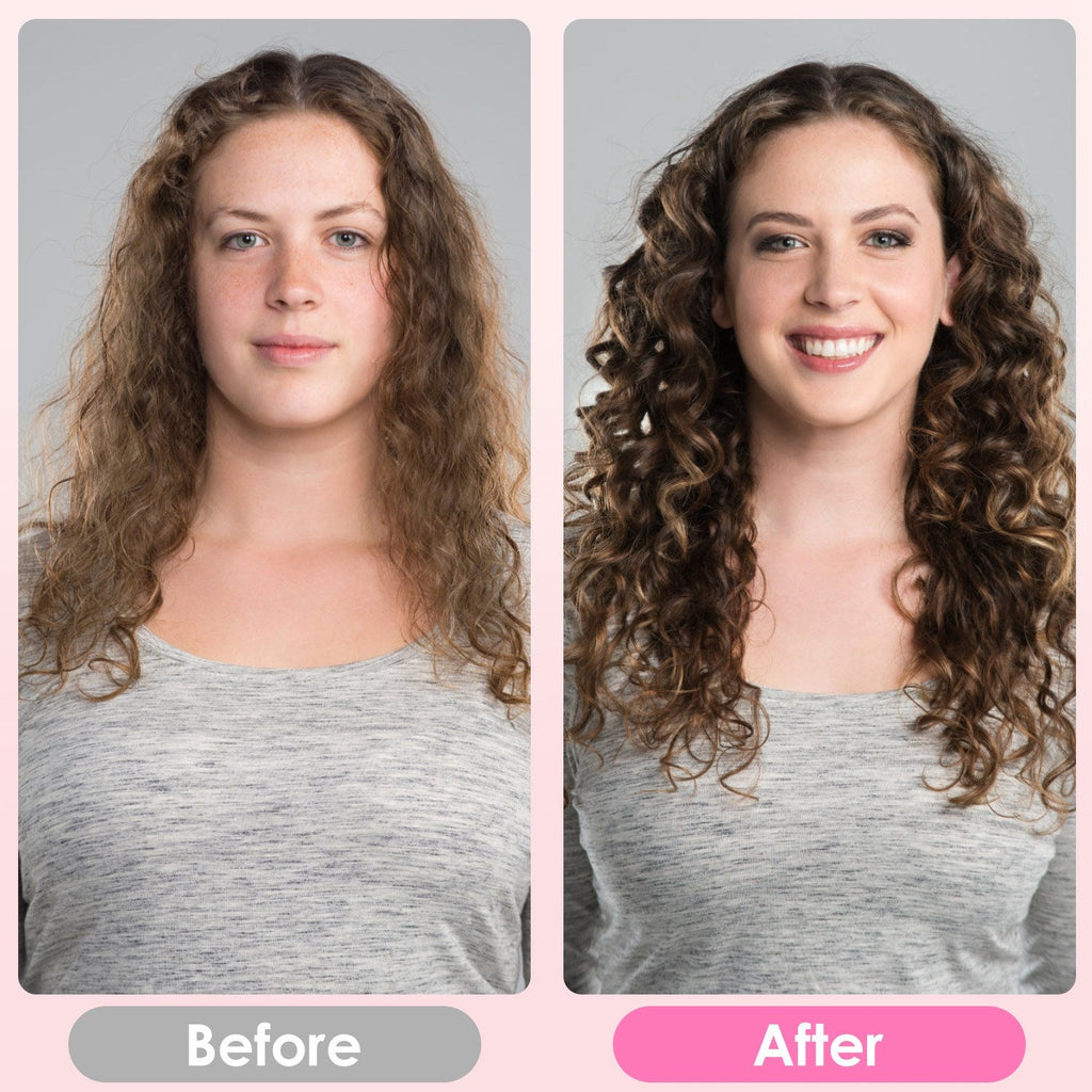 1Pc 6 In 1 Air Styler Volumizer Straightener Curler Dryer Automatic Wrap Styler Hair Dryer Brush Set With 3 Temp Settings ALCI Plug Glove Cable Zip Tie - VibraStore