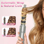 1Pc 6 In 1 Air Styler Volumizer Straightener Curler Dryer Automatic Wrap Styler Hair Dryer Brush Set With 3 Temp Settings ALCI Plug Glove Cable Zip Tie - VibraStore