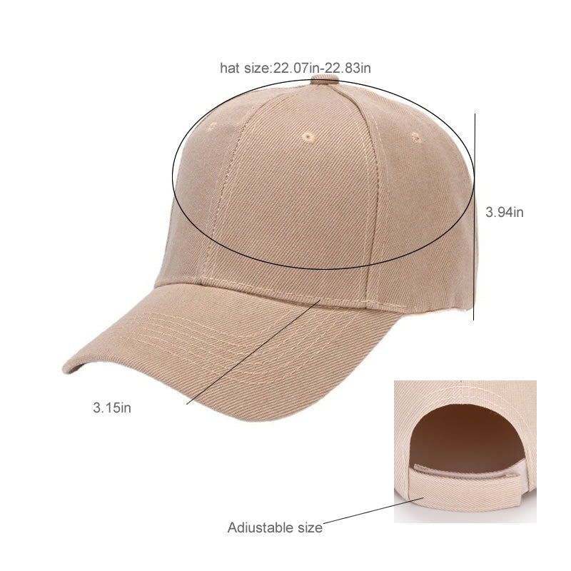 1pc Men's Solid Color Baseball Cap - VibraStore