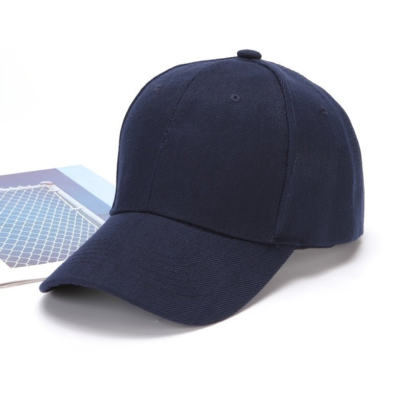 1pc Men's Solid Color Baseball Cap - VibraStore