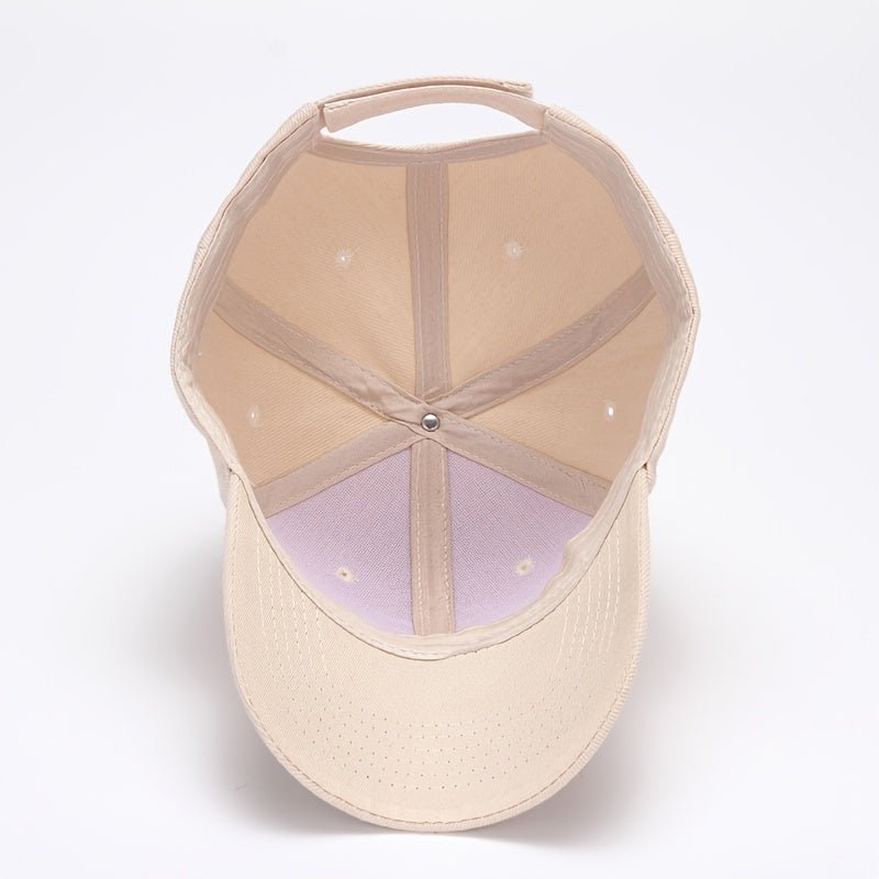 1pc Men's Solid Color Baseball Cap - VibraStore