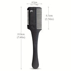 1Pc Salon - Grade Hair Cutting Comb With Razor Blade - Perfect For Thinning, Trimming, And Styling At Home - VibraStore
