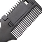 1Pc Salon - Grade Hair Cutting Comb With Razor Blade - Perfect For Thinning, Trimming, And Styling At Home - VibraStore