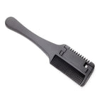 1Pc Salon - Grade Hair Cutting Comb With Razor Blade - Perfect For Thinning, Trimming, And Styling At Home - VibraStore