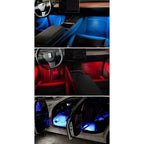 2 in 1 LED Car Neon Light Foot Light LED Interior Decoration Backlight Cigarette Lighter USB Atmosphere Lamp Vehicle Accessories - VibraStore