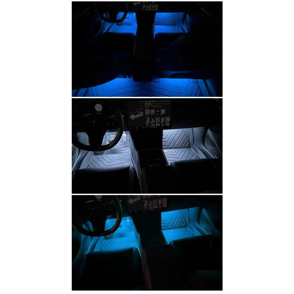 2 in 1 LED Car Neon Light Foot Light LED Interior Decoration Backlight Cigarette Lighter USB Atmosphere Lamp Vehicle Accessories - VibraStore