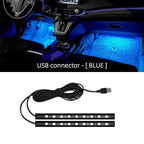 2 in 1 LED Car Neon Light Foot Light LED Interior Decoration Backlight Cigarette Lighter USB Atmosphere Lamp Vehicle Accessories - VibraStore