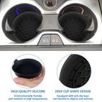 2 pcs Creative car coasters car water cup slot storage mat new car interior decoration supplies thick non - slip - VibraStore
