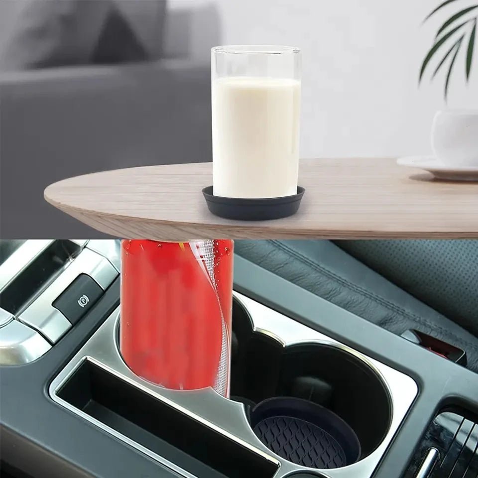 2 pcs Creative car coasters car water cup slot storage mat new car interior decoration supplies thick non - slip - VibraStore
