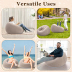 2 uds (1 sofá + 1 bomba de aire) sofá inflable de PVC - VibraStore
