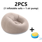 2 uds (1 sofá + 1 bomba de aire) sofá inflable de PVC - VibraStore