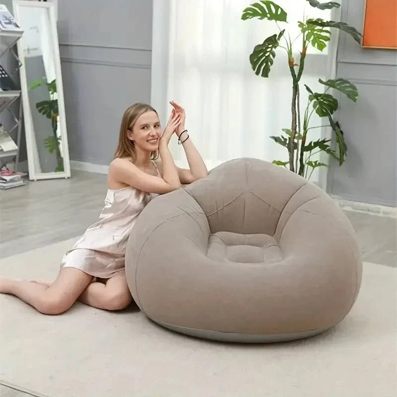 2 uds (1 sofá + 1 bomba de aire) sofá inflable de PVC - VibraStore