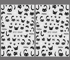 2 uds 3D Kawaii pegatinas de gato negro para uñas encantador Graffiti gato autoadhesivo deslizadores de uñas Halloween cola de gato decoración artística de uñas - VibraStore
