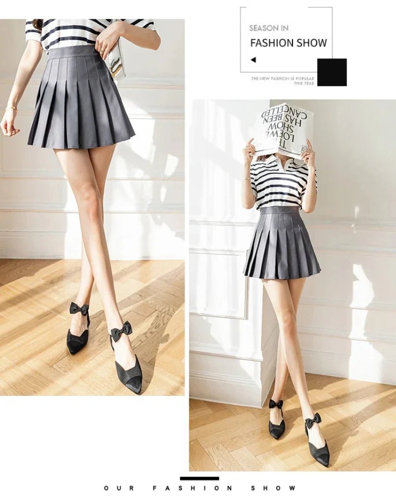 2024 falda blanca con volantes para mujer, falda de verano de cintura alta con cremallera para chica bailando JK, ropa barata, m - VibraStore