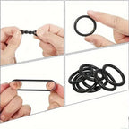 225pcs O - Ring Kit: Durable Rubber Seals for Automotive & Machinery, Ideal for Plumbing - Oil & Water Resistant, Assorted Sizes - VibraStore