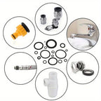 225pcs O - Ring Kit: Durable Rubber Seals for Automotive & Machinery, Ideal for Plumbing - Oil & Water Resistant, Assorted Sizes - VibraStore