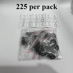 225pcs O - Ring Kit: Durable Rubber Seals for Automotive & Machinery, Ideal for Plumbing - Oil & Water Resistant, Assorted Sizes - VibraStore