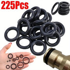 225pcs O - Ring Kit: Durable Rubber Seals for Automotive & Machinery, Ideal for Plumbing - Oil & Water Resistant, Assorted Sizes - VibraStore