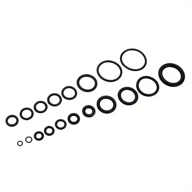 225pcs O - Ring Kit: Durable Rubber Seals for Automotive & Machinery, Ideal for Plumbing - Oil & Water Resistant, Assorted Sizes - VibraStore