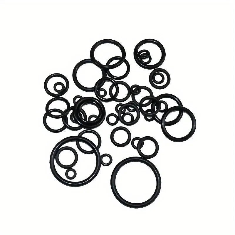 225pcs O - Ring Kit: Durable Rubber Seals for Automotive & Machinery, Ideal for Plumbing - Oil & Water Resistant, Assorted Sizes - VibraStore