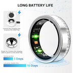 Smart Ring For Women Luxury Elegant Diamond Ring With Visible Tech Core Heart Rate Sleep Tracker Fitness Health Monitor IP68 Waterproof Compatible