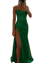 Sexy Split Suspender Dress Fashion Evening Party Slim V-neck Long Dresses Summer Clothing For Women