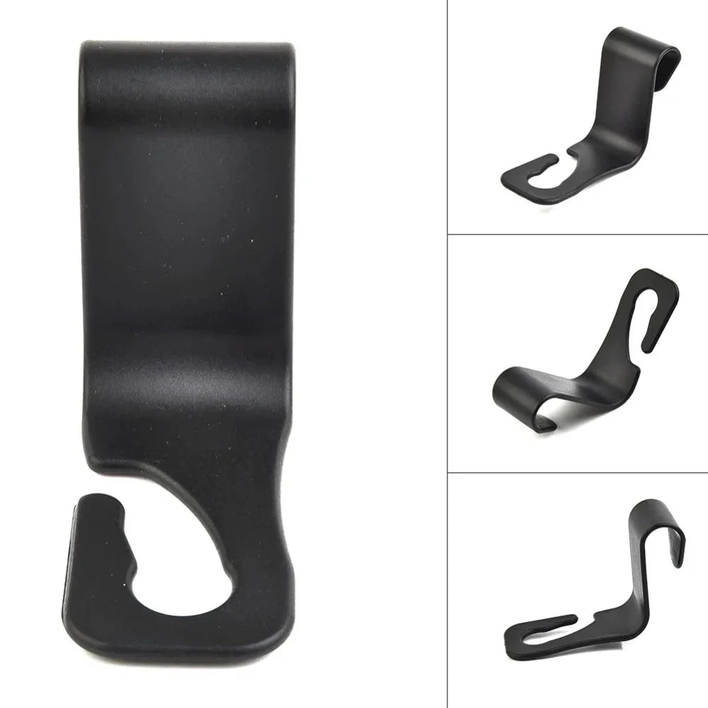 2/4Pcs Car Headrest Hooks Hanger for Bags Seat Back Organizer Holder Clips Auto Fastener Hooks Car Storage Interior Accessories - VibraStore