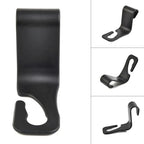 2/4Pcs Car Headrest Hooks Hanger for Bags Seat Back Organizer Holder Clips Auto Fastener Hooks Car Storage Interior Accessories - VibraStore