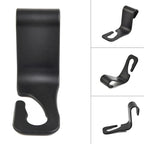2/4Pcs Car Headrest Hooks Hanger for Bags Seat Back Organizer Holder Clips Auto Fastener Hooks Car Storage Interior Accessories - VibraStore