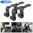 2/4Pcs Car Headrest Hooks Hanger for Bags Seat Back Organizer Holder Clips Auto Fastener Hooks Car Storage Interior Accessories - VibraStore
